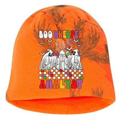 Boo Kkeeper Analyst Halloween Bookkeeper Job Matching Party Kati - Camo Knit Beanie