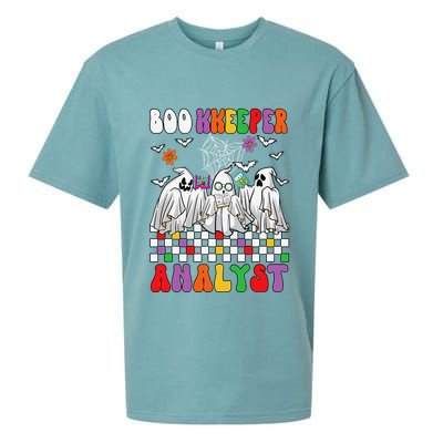Boo Kkeeper Analyst Halloween Bookkeeper Job Matching Party Sueded Cloud Jersey T-Shirt