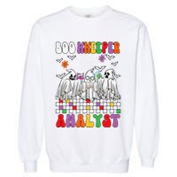 Boo Kkeeper Analyst Halloween Bookkeeper Job Matching Party Garment-Dyed Sweatshirt