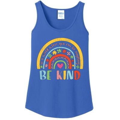 Be Kind Autism Awareness Acceptance Rainbow Choose Kindness Cute Gift Ladies Essential Tank