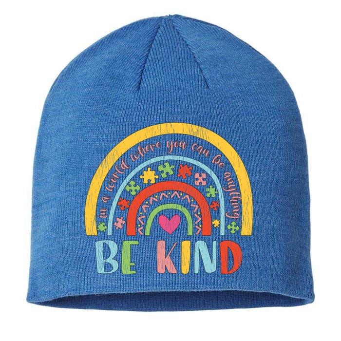 Be Kind Autism Awareness Acceptance Rainbow Choose Kindness Cute Gift Sustainable Beanie