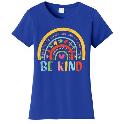 Be Kind Autism Awareness Acceptance Rainbow Choose Kindness Cute Gift Women's T-Shirt