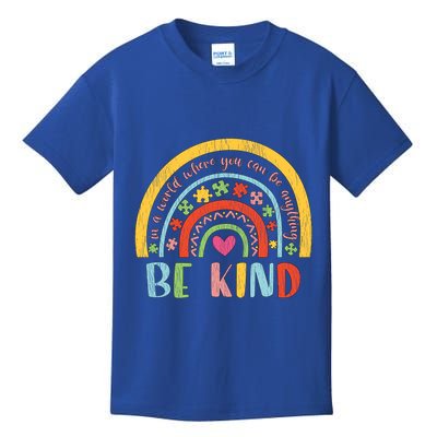 Be Kind Autism Awareness Acceptance Rainbow Choose Kindness Cute Gift Kids T-Shirt