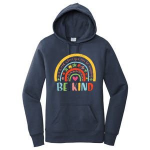 Be Kind Autism Awareness Acceptance Rainbow Choose Kindness Cute Gift Women's Pullover Hoodie