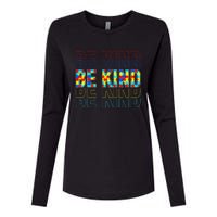 Be Kind Autism Awareness Special Education Autism Teacher Womens Cotton Relaxed Long Sleeve T-Shirt