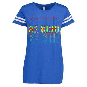 Be Kind Autism Awareness Special Education Autism Teacher Enza Ladies Jersey Football T-Shirt