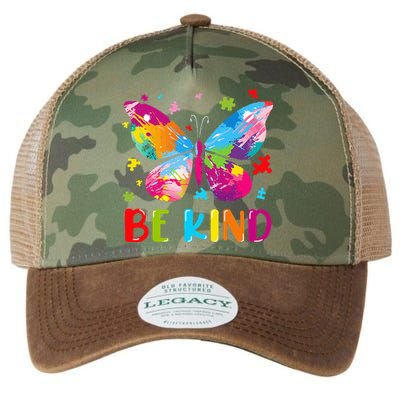 Be Kind Autism Infinity Butterfly Awareness Legacy Tie Dye Trucker Hat