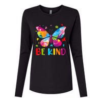 Be Kind Autism Infinity Butterfly Awareness Womens Cotton Relaxed Long Sleeve T-Shirt