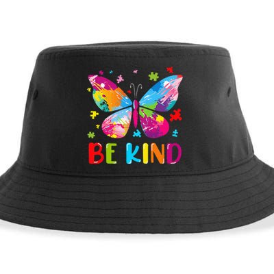 Be Kind Autism Infinity Butterfly Awareness Sustainable Bucket Hat