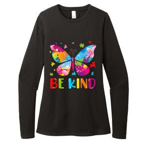 Be Kind Autism Infinity Butterfly Awareness Womens CVC Long Sleeve Shirt