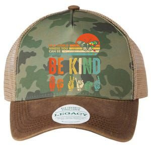 Be Kind Autism Awareness Asl Mom Teacher Kindness Great Gift Legacy Tie Dye Trucker Hat