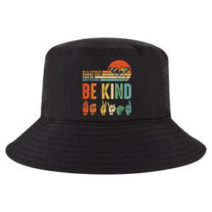 Be Kind Autism Awareness Asl Mom Teacher Kindness Great Gift Cool Comfort Performance Bucket Hat