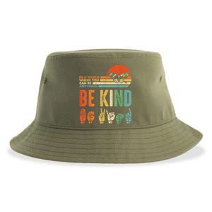 Be Kind Autism Awareness Asl Mom Teacher Kindness Great Gift Sustainable Bucket Hat