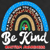 Be Kind Autism Awareness Pattern Rainbow Cool Comfort Performance Bucket Hat