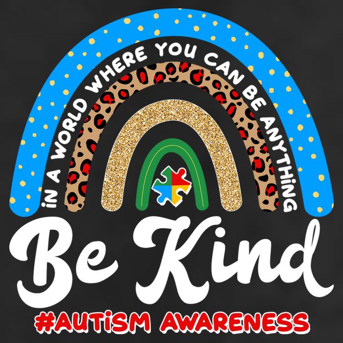 Be Kind Autism Awareness Pattern Rainbow Cool Comfort Performance Bucket Hat