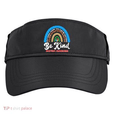 Be Kind Autism Awareness Pattern Rainbow Adult Drive Performance Visor