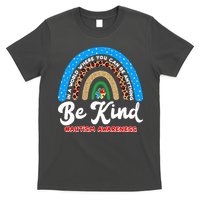 Be Kind Autism Awareness Pattern Rainbow T-Shirt