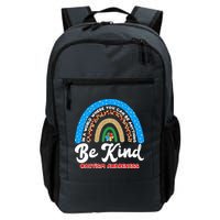 Be Kind Autism Awareness Pattern Rainbow Backpack