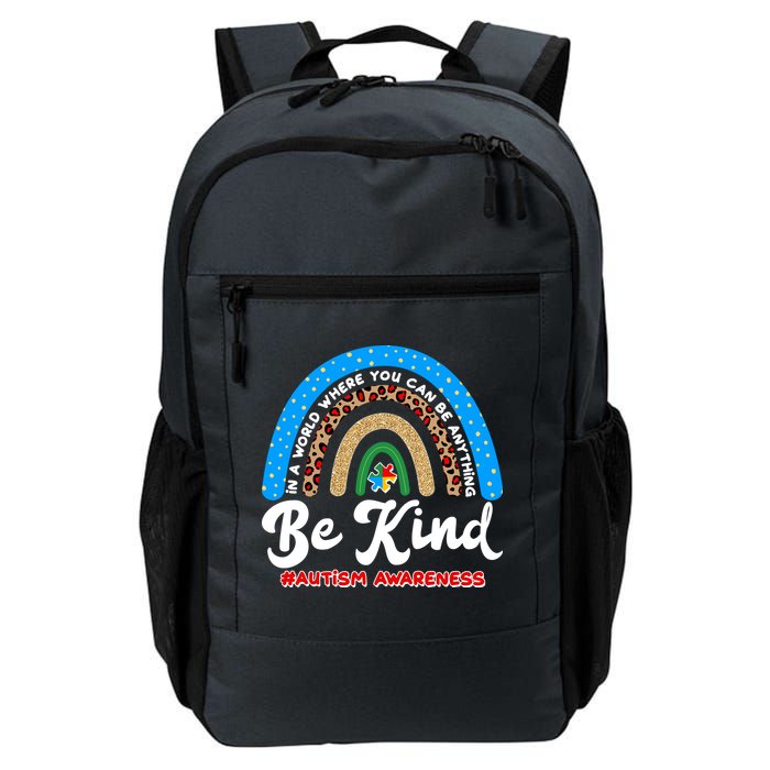Be Kind Autism Awareness Pattern Rainbow Backpack