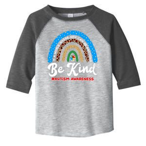 Be Kind Autism Awareness Pattern Rainbow Toddler Fine Jersey T-Shirt