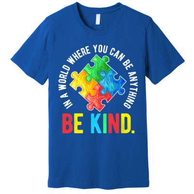 Be Kind Autism Awareness Cute Gift Premium T-Shirt