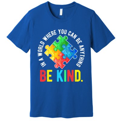 Be Kind Autism Awareness Cute Gift Premium T-Shirt