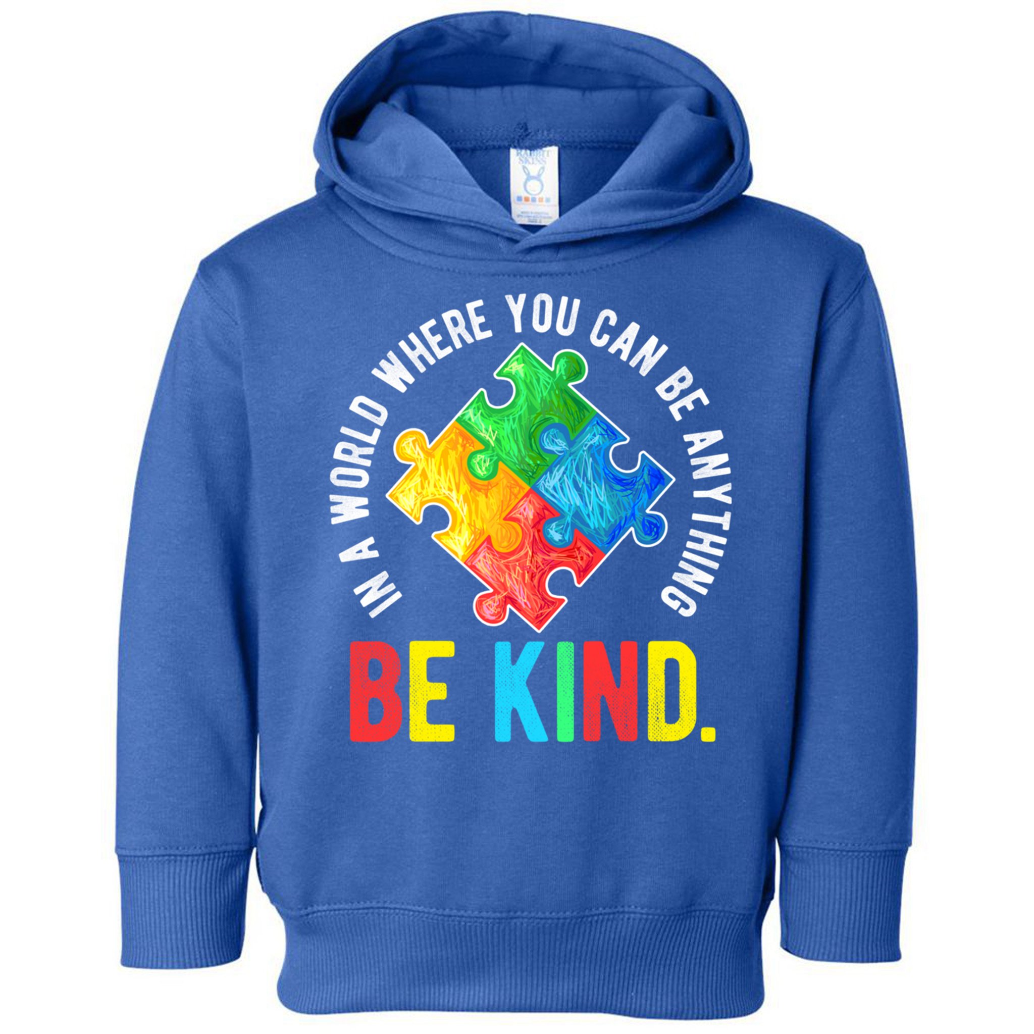 Be Kind Autism Awareness Cute Gift Toddler Hoodie
