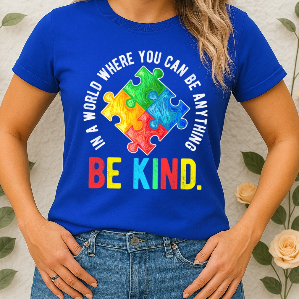 Be Kind Autism Awareness Cute Gift Womens T-Shirt
