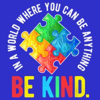 Be Kind Autism Awareness Cute Gift Womens T-Shirt