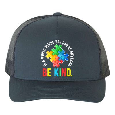 Be Kind Autism Awareness Cute Gift Yupoong Adult 5-Panel Trucker Hat