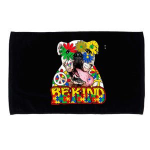 Be Kind Autism Awareness Mom Bulldog Love Acceptance Meaningful Gift Microfiber Hand Towel