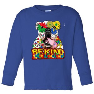 Be Kind Autism Awareness Mom Bulldog Love Acceptance Meaningful Gift Toddler Long Sleeve Shirt