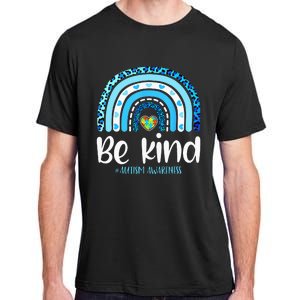 Be Kind Autism Awareness  Leopard Rainbow Adult ChromaSoft Performance T-Shirt