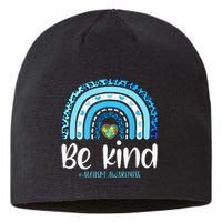 Be Kind Autism Awareness  Leopard Rainbow Sustainable Beanie