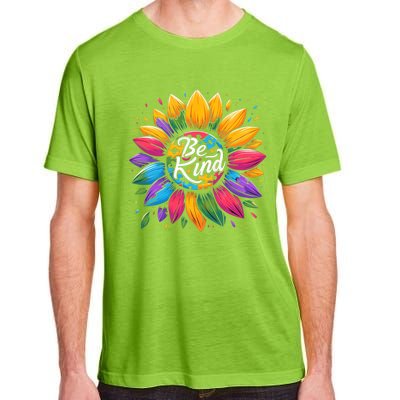 Be Kind Autism Awareness Gift Sunflower Meaningful Gift Adult ChromaSoft Performance T-Shirt