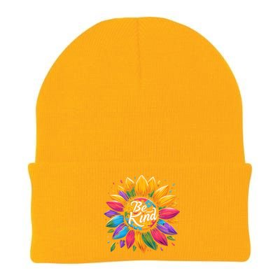 Be Kind Autism Awareness Gift Sunflower Meaningful Gift Knit Cap Winter Beanie