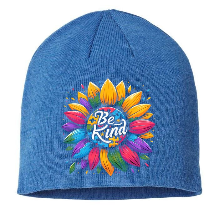 Be Kind Autism Awareness Gift Sunflower Meaningful Gift Sustainable Beanie