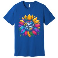 Be Kind Autism Awareness Gift Sunflower Meaningful Gift Premium T-Shirt