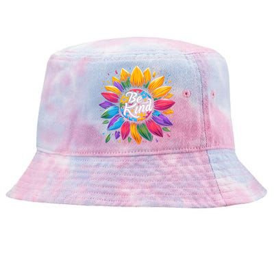 Be Kind Autism Awareness Gift Sunflower Meaningful Gift Tie-Dyed Bucket Hat