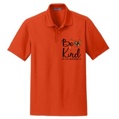 Be Kind Autism Teacher Inclusion Diversity Choose Kindness Gift Dry Zone Grid Polo