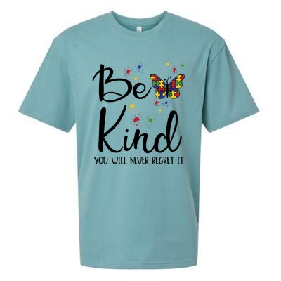 Be Kind Autism Teacher Inclusion Diversity Choose Kindness Gift Sueded Cloud Jersey T-Shirt