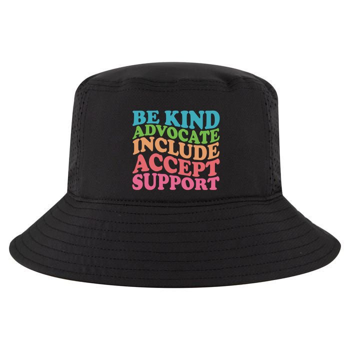 Be Kind Advocate Include Accept Support Autism Awareness Cool Comfort Performance Bucket Hat