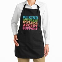 Be Kind Advocate Include Accept Support Autism Awareness Apron