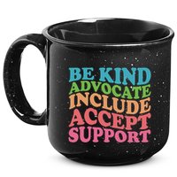 Be Kind Advocate Include Accept Support Autism Awareness 15oz Campfire Ceramic Mug