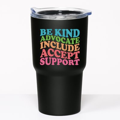 Be Kind Advocate Include Accept Support Autism Awareness Tumbler