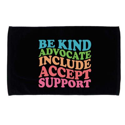 Be Kind Advocate Include Accept Support Autism Awareness Microfiber Hand Towel