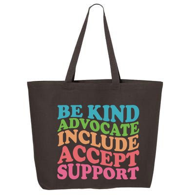 Be Kind Advocate Include Accept Support Autism Awareness 25L Jumbo Tote