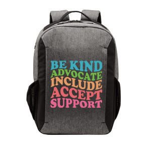 Be Kind Advocate Include Accept Support Autism Awareness Vector Backpack