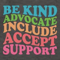 Be Kind Advocate Include Accept Support Autism Awareness Vector Backpack