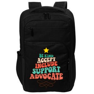 Be Kind Accept Include Support Christmas Special Education Impact Tech Backpack